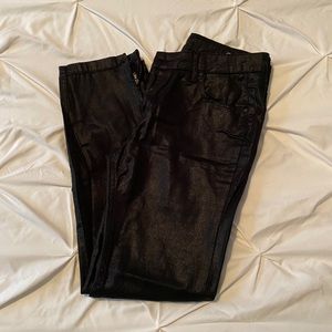 Zara Black coated denim